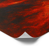 ファイナルフラワーパステル絵を描ズスタイルランドスケープアート ポスター (角)