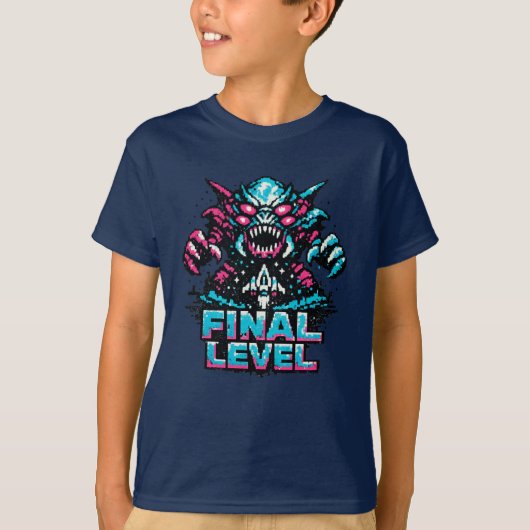 ファイナルボスラベルアーケード Tシャツ (正面)