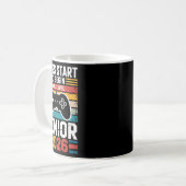 ファイナルレベルシニアゲーマー ヴィンテージ コーヒーマグカップ (正面左)