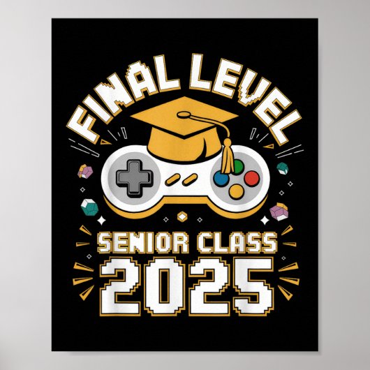 ファイナルレベルシニアCl 2025ビデオゲーム卒業 ポスター (正面)