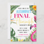 ファイナル フラミンゴ バチェロレッテ パーティー ウィークエンド 招待状 (正面)