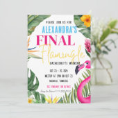 ファイナル フラミンゴ バチェロレッテ パーティー ウィークエンド 招待状 (スタンド正面)