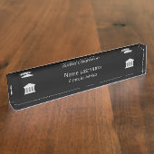 ファイナンシャルアドバイザープロフェッショナルデザイン デスクネームプレート (側面)