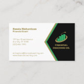 ファイナンシャルコーチプロフェッショナルブラック |白 名刺 (正面)