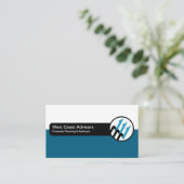 ファイナンシャルプランナーおよびアドバイザーの名刺 名刺 (スタンド正面)