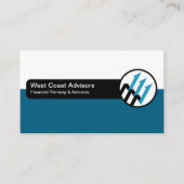 ファイナンシャルプランナーおよびアドバイザーの名刺 名刺 (正面)