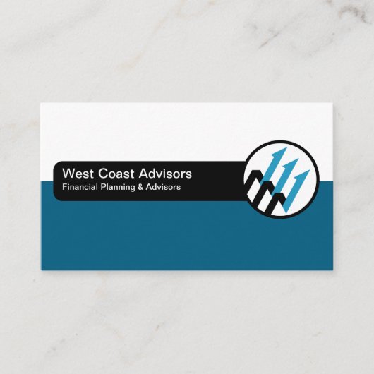 ファイナンシャルプランナーおよびアドバイザーの名刺 名刺 (正面)