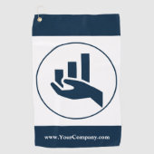 ファイナンシャルプランナーのプロモーション ゴルフタオル (正面)