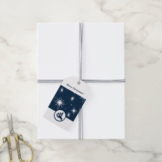 ファイナンシャルプランナーの宣伝メリークリスマス ギフトタグ (より糸付き)