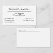 ファイナンシャルプランナープロフェッショナル名刺 名刺 (正面/裏面)