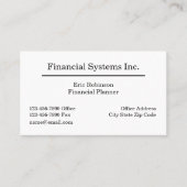 ファイナンシャルプランナープロフェッショナル名刺 名刺 (正面)