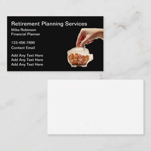 ファイナンシャルプランナーマネーマネジメント名刺 名刺 (正面/裏面)