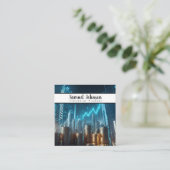 ファイナンシャルプランナー会計士資産管理 スクエア名刺 (スタンド正面)