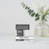 ファイナンシャルプランナー会計士資産管理 スクエア名刺 (スタンド正面)