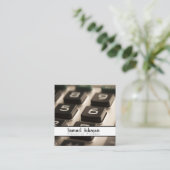 ファイナンシャルプランナー会計士資産管理 スクエア名刺 (スタンド正面)