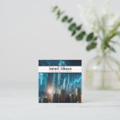 ファイナンシャルプランナー会計士資産管理 スクエア名刺 (スタンド正面)