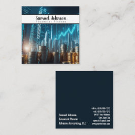 ファイナンシャルプランナー会計士資産管理 スクエア名刺