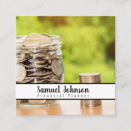 ファイナンシャルプランナー会計士資産管理 スクエア名刺