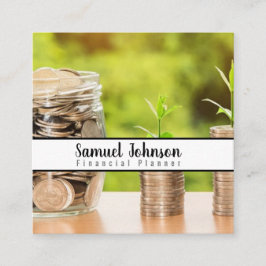 ファイナンシャルプランナー会計士資産管理 スクエア名刺