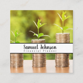 ファイナンシャルプランナー会計士資産管理 スクエア名刺