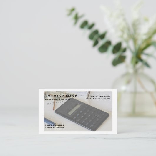 ファイナンシャルプランナー名刺 名刺 (スタンド正面)