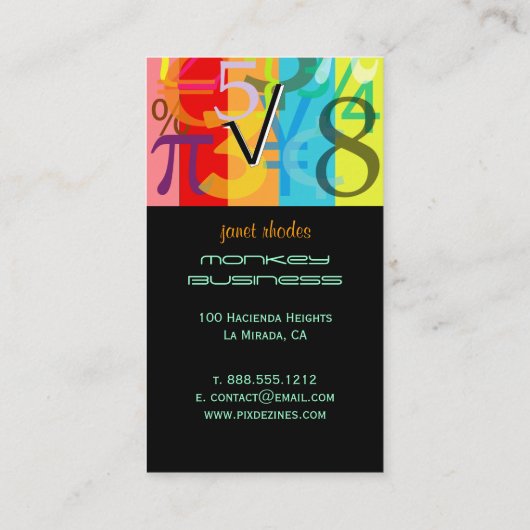 ファイナンシャルプランナー名刺 名刺 (裏面)