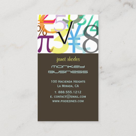 ファイナンシャルプランナー名刺 名刺 (裏面)