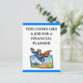 ファイナンシャルプランナー ポストカード (スタンド正面)