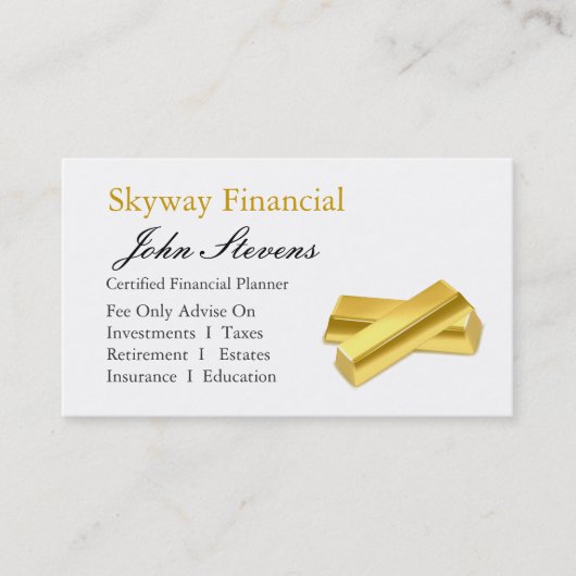 ファイナンシャルプランナー 名刺 (正面)