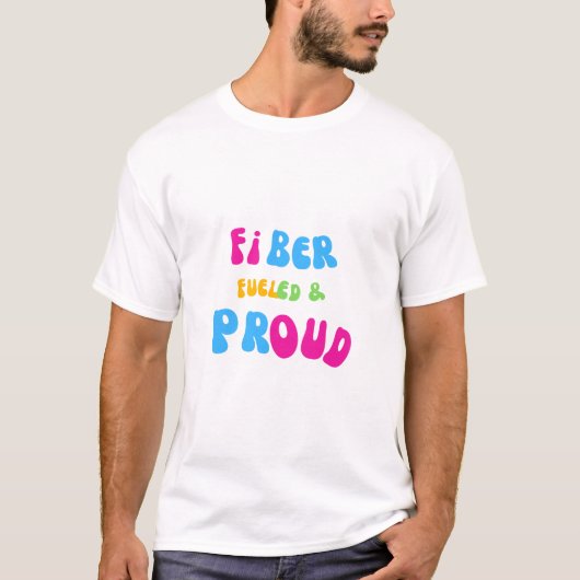 ファイバーで元気な人向けTシャツ  Tシャツ (正面)