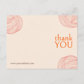 ファイバーアーティスモダント糸ありがとうポストカード ポストカード (裏面)