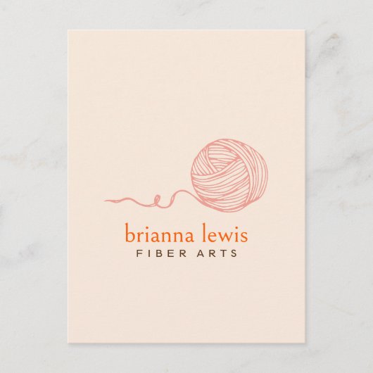 ファイバーアーティスモダント糸ありがとうポストカード ポストカード (正面)