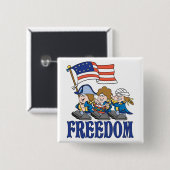 ファイフおよび軍楽隊 缶バッジ (正面&裏面)