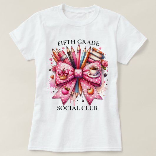 ファイフグレードソーシャルクラブ先生コケット Tシャツ (デザイン正面)