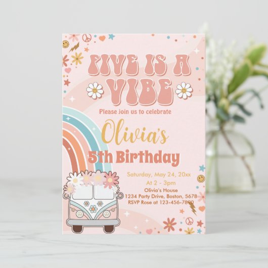 ファイブはヴィベレトロレインボー5th誕生日 招待状 (スタンド正面)