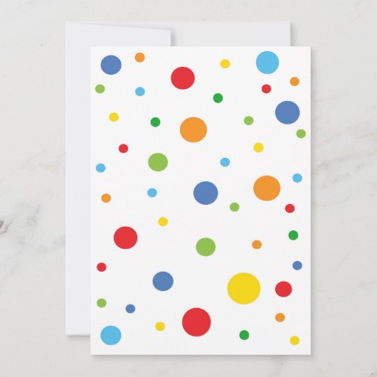 ファイブはヴィベ誕生日招待状5番目の誕生日 招待状 (裏面)