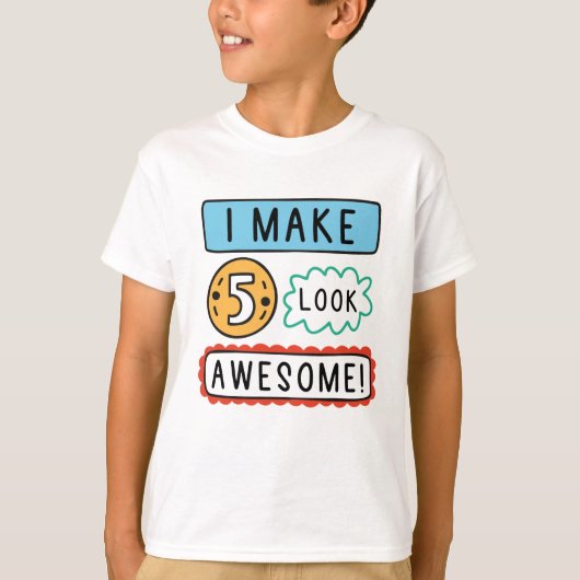 ファイブをすごい見せます Tシャツ (正面)