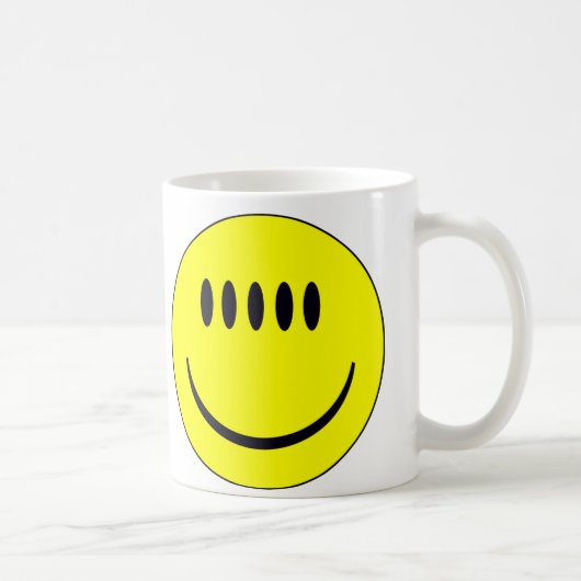ファイブアイズの顔の面白いマグカップ コーヒーマグカップ (右)