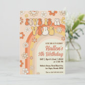 ファイブアビブグルーヴィーレトロレインボー5th誕生日 招待状 (スタンド正面)