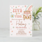 ファイブアビブグルーヴィーレトロレインボー5th誕生日 招待状 (スタンド正面)