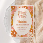 ファイブアヴィベレトロデイジーガール5th誕生日 招待状