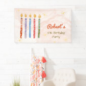 ファイブキャンドル子供の誕生日 横断幕 (インサイチュ)