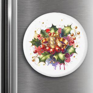ファイブゴールデンリングや輪 クリスマスの12日 マグネット