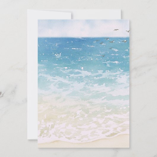 ファイブサーフビーチレトロ第五誕生日 招待状 (裏面)