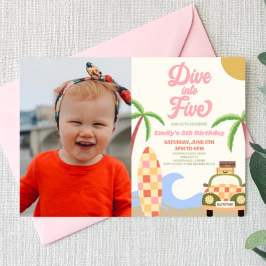 ファイブサーフ写真5thバースデーパーティーに飛び込む 招待状
