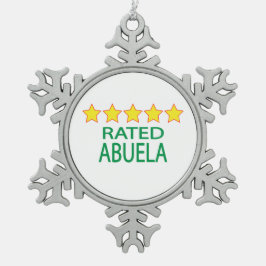 ファイブスターアブエラ スノーフレークピューターオーナメント