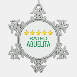 ファイブスターアブエリータ スノーフレークピューターオーナメント