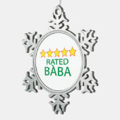 ファイブスターババ スノーフレークピューターオーナメント (右)