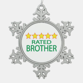 ファイブスターブラザー スノーフレークピューターオーナメント