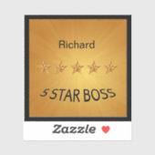 ファイブスターボス金ゴールド シール (シート)